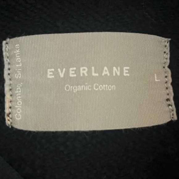 Everlane The Laid-Back Sweatshirt Black Organic cotton - Large - EUC - Picture 11 of 13